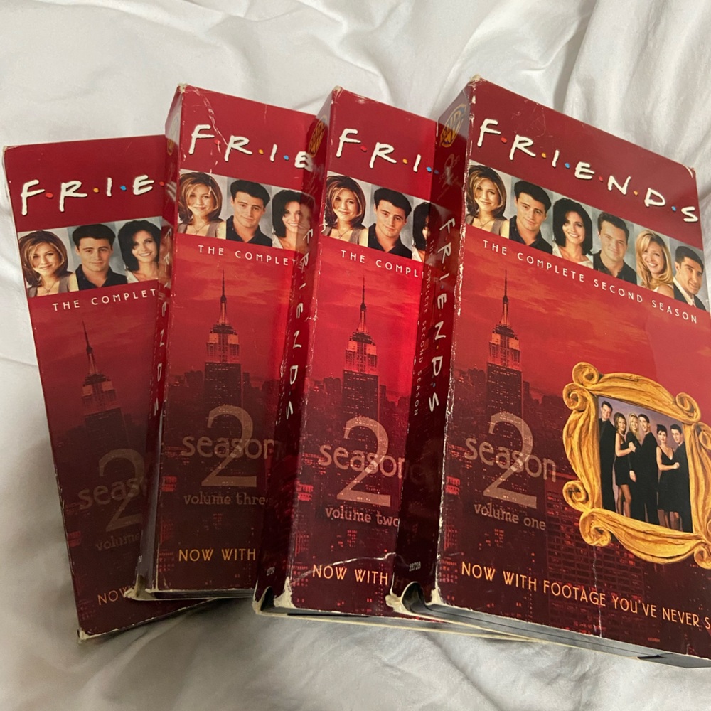 FRIENDS: The Complete Second Season (vol. 1 - 4) VHS Box Set